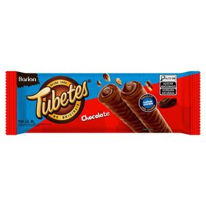 Rolinhos de Wafer Tubetes com Recheio Chocolate Meio Amargo e Cobertura Chocolate ao Leite Barion 80g