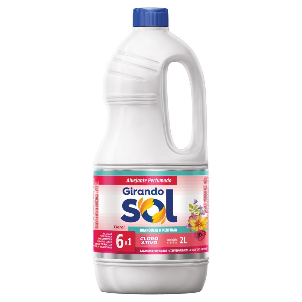 Alvejante com Cloro Floral Girando Sol 2L