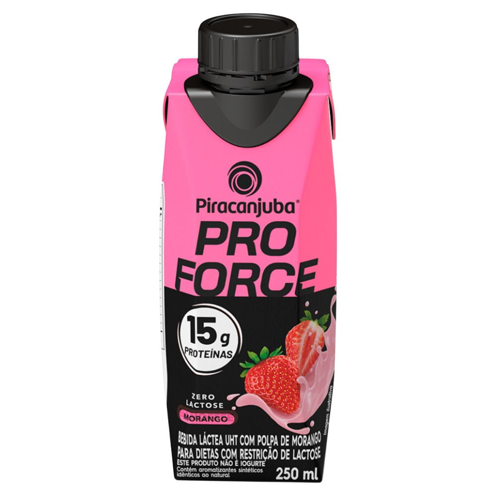 Piracanjuba ProForce 15g de Proteínas Sabor Morango 250ml