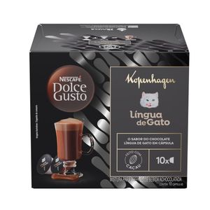 Achocolatado em Cápsula Nescafé Dolce Gusto Kopenhagen Língua de Gato 10 cápsulas