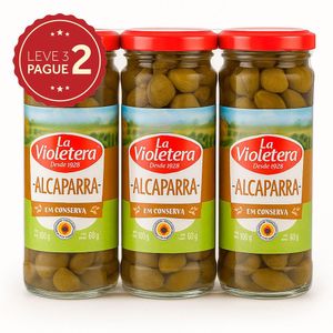 Alcaparras em Conserva La Violetera Vidro 60g Leve 3 Pague 2 KIT PRONTO