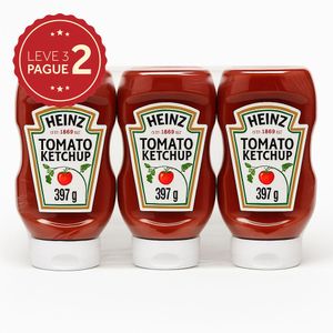 Ketchup Heinz Squeeze 397g Leve 3 Pague 2 KIT PRONTO