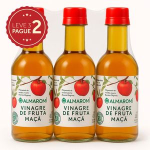 Vinagre de Maçã Almaromi 400ml Leve 3 Pague 2 KIT PRONTO