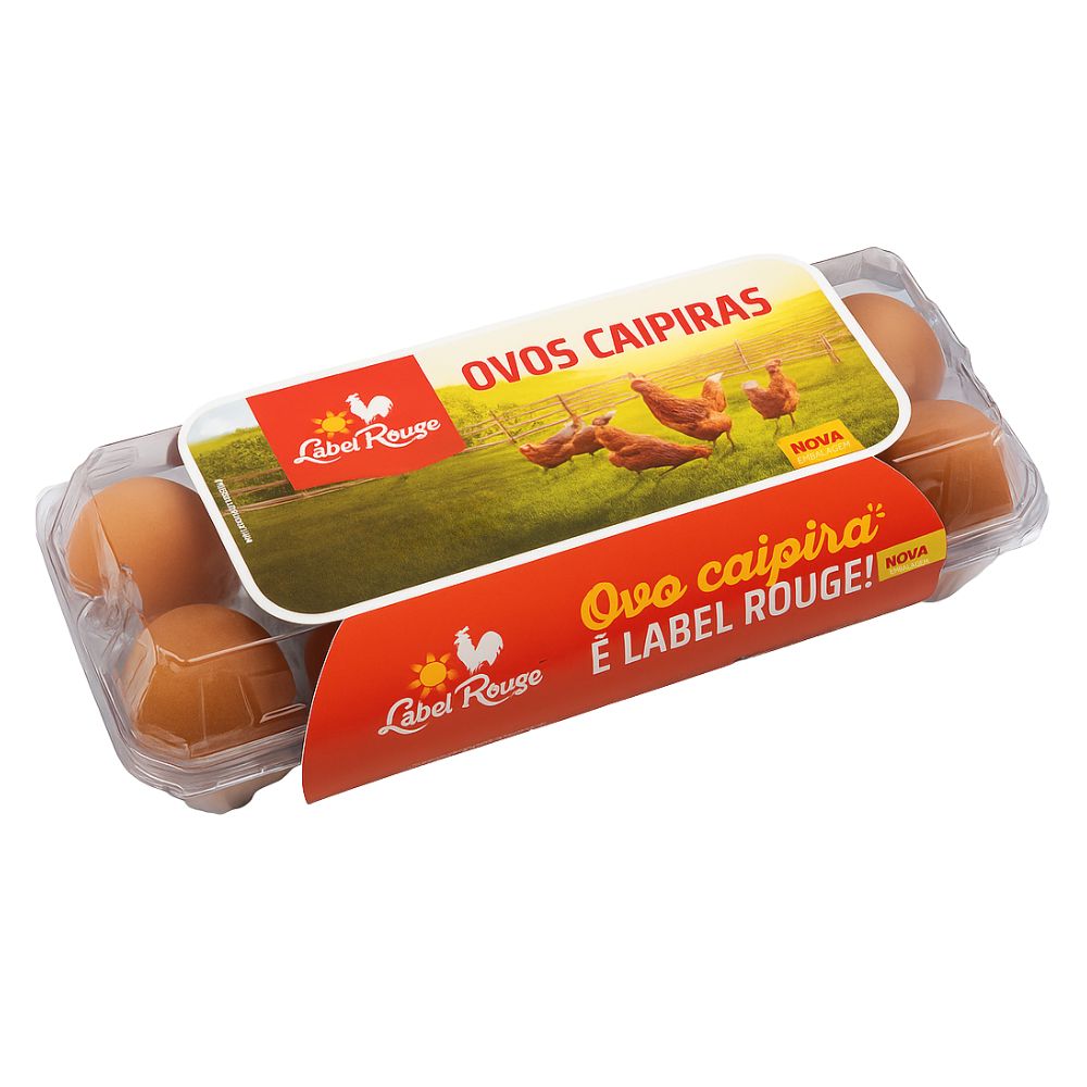 Ovos Caipira Label Rouge 10 Unidades