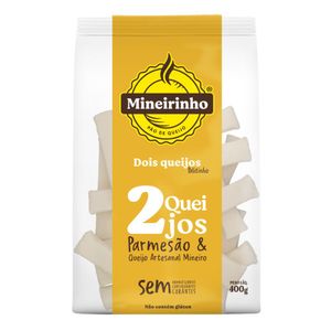 Pão de Queijo Congelado Palitinho 2 Queijos Mineirinho Pacote 400g