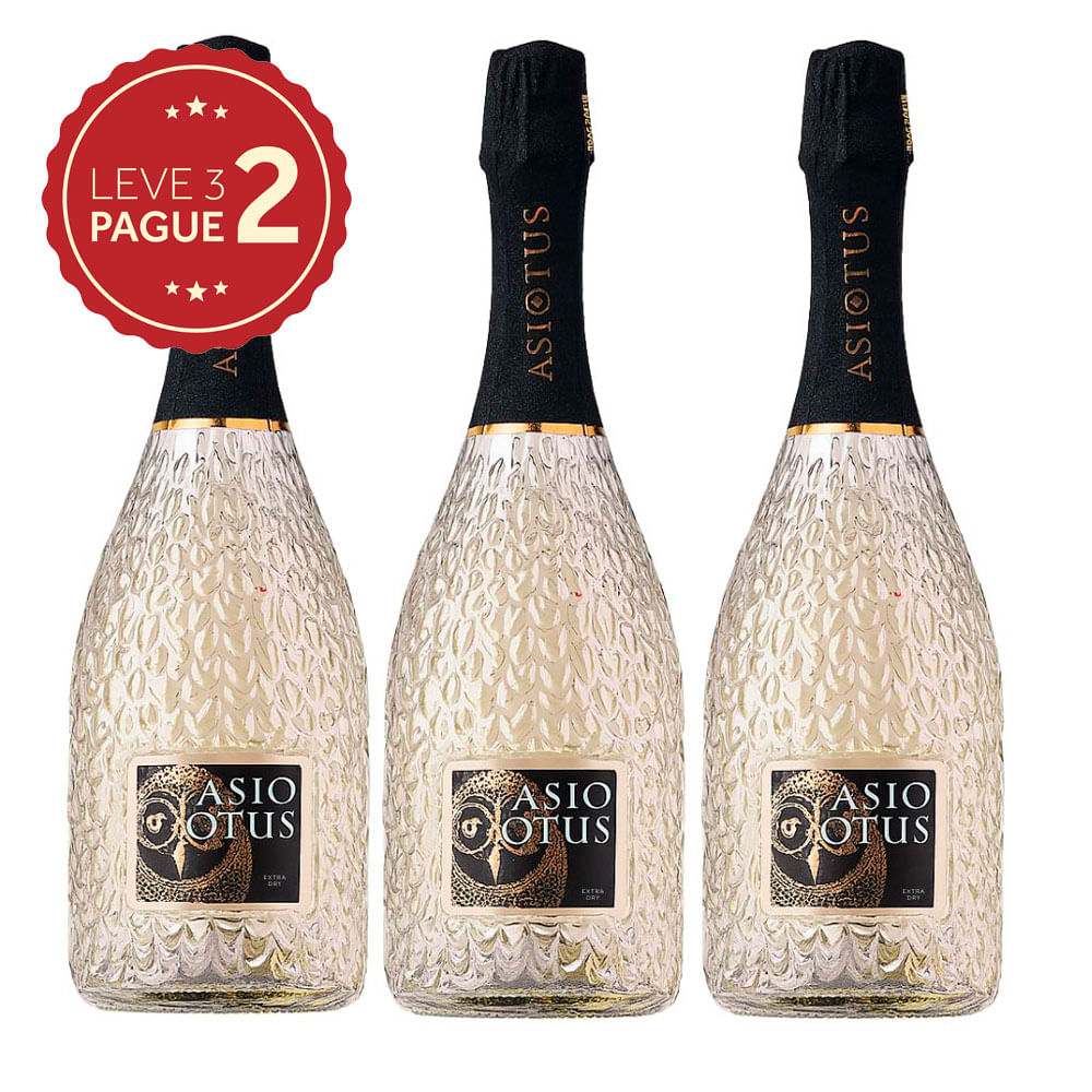 Espumante Italiano Asio Otus Branco 750ml Leve 3 Pague 2 KIT PRONTO