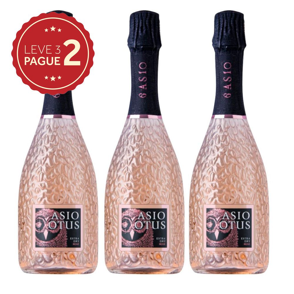 Espumante Italiano Asio Otus Rosé 750ml Leve 3 Pague 2 KIT PRONTO