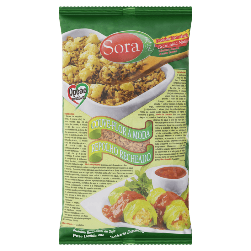 PROTEINA TEXTURIZADA SOJA SORA GRANULADA NATURAL 400G