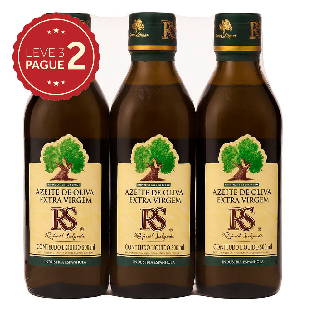 Azeite de Oliva Extra Virgem Rafael Salgado 500ml Leve 3 Pague 2 KIT PRONTO