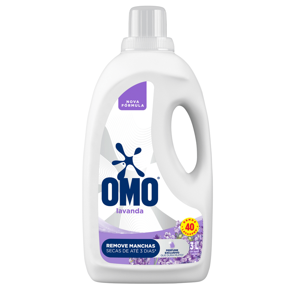 Lava-Roupas Líquido Lavanda Omo Galão 3L
