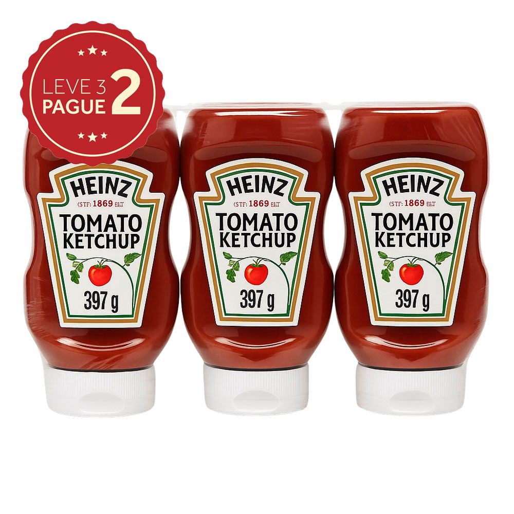 Ketchup Heinz Squeeze 397g Leve 3 Pague 2 KIT PRONTO