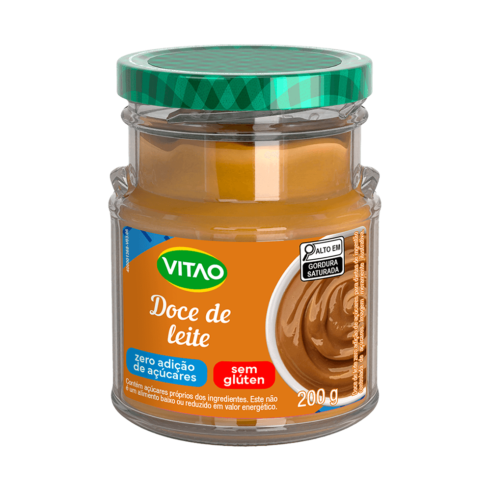 Doce de Leite Zero Puro Vitao Vidro 200g