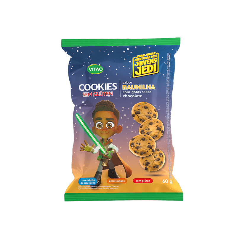 Biscoito Cookie Sem Glúten Baunilha Vitao Pacote 60g