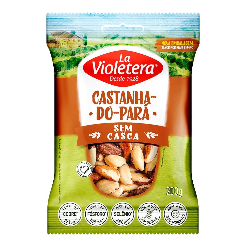 Castanha do Pará sem Casca La Violetera 200g