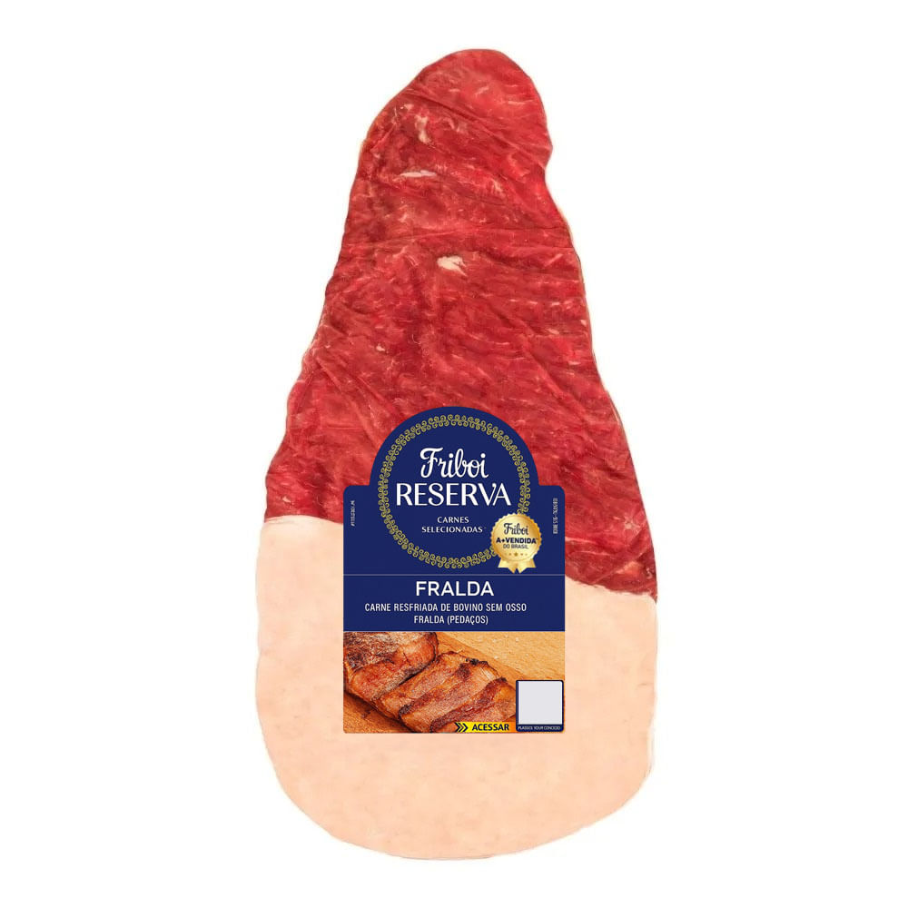 Fralda Reserva Vácuo Friboi Aproximadamente 1,5kg