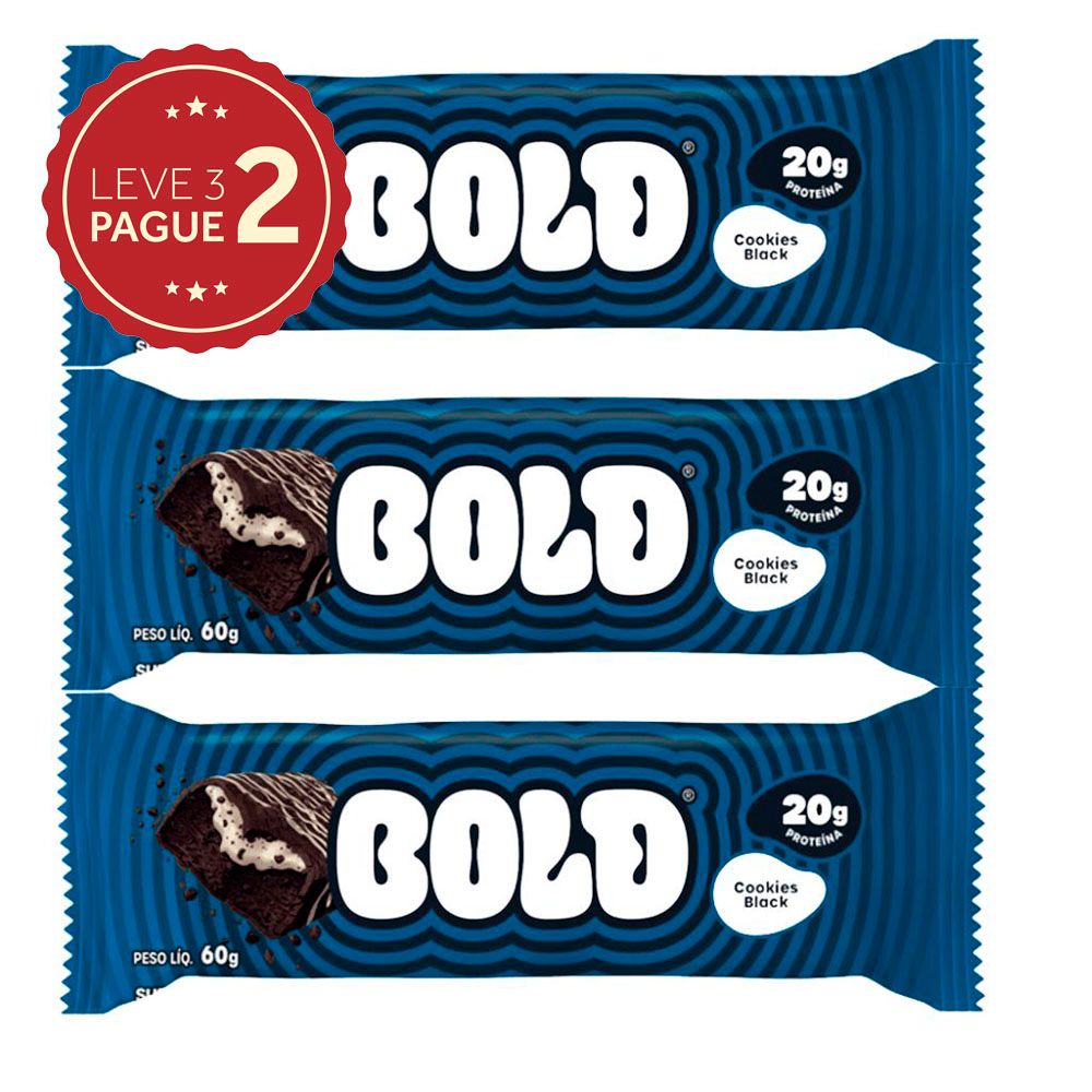 Barra de Proteína BOLD 60g Leve 3 Pague 2 KIT PRONTO