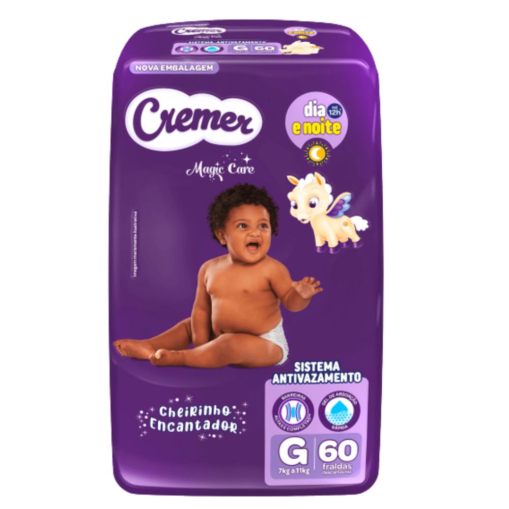 Fralda Magic Care Cremer G 60 unidades