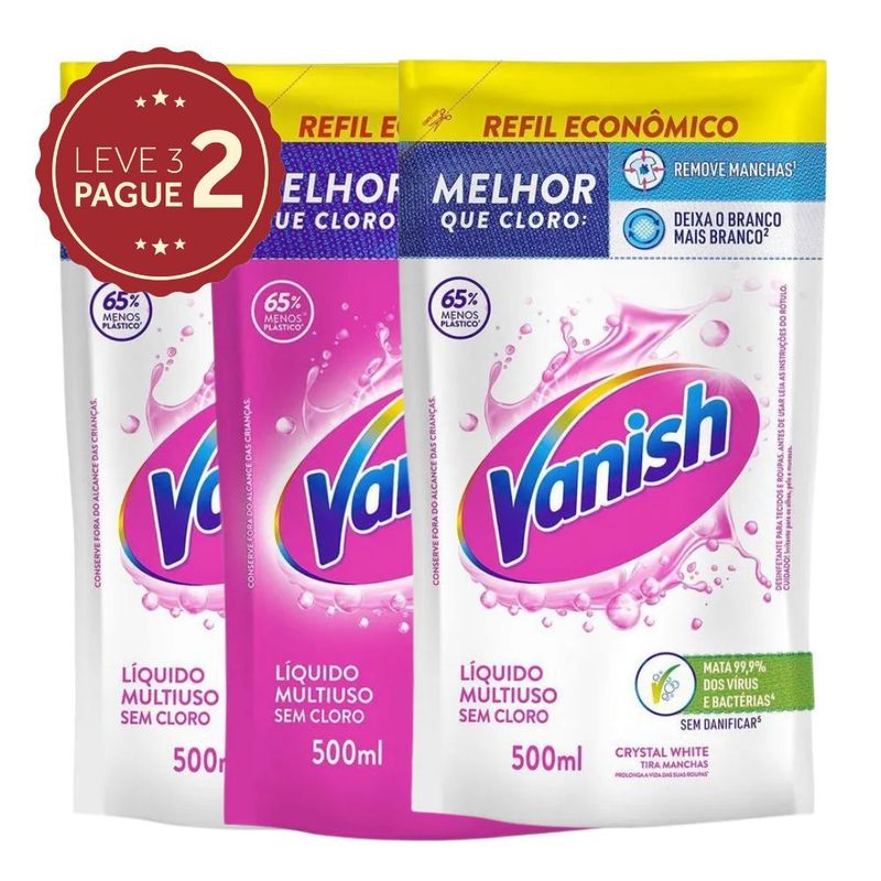 Tira-Manchas-Vanish-Liquido-Refil-Tipos-500ml-Leve-3-Pague-2-KIT-PRONTO