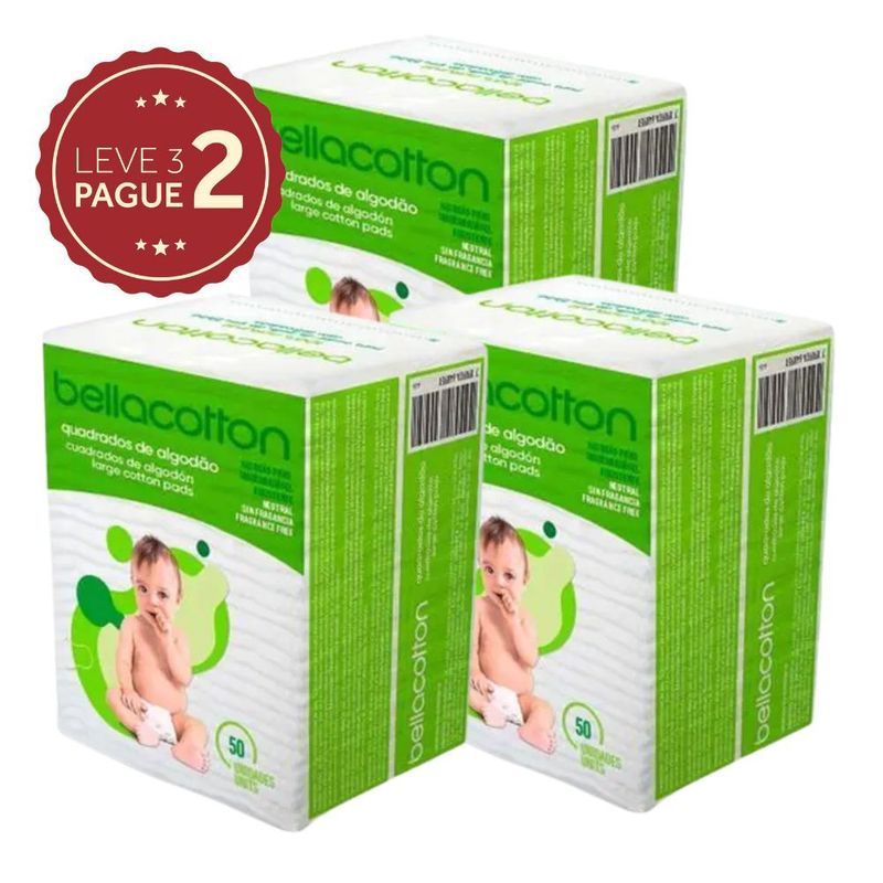 Algodao-Quadrado-Baby-Bellacotton-50-Unidades-Leve-3-Pague-2-KIT-PRONTO