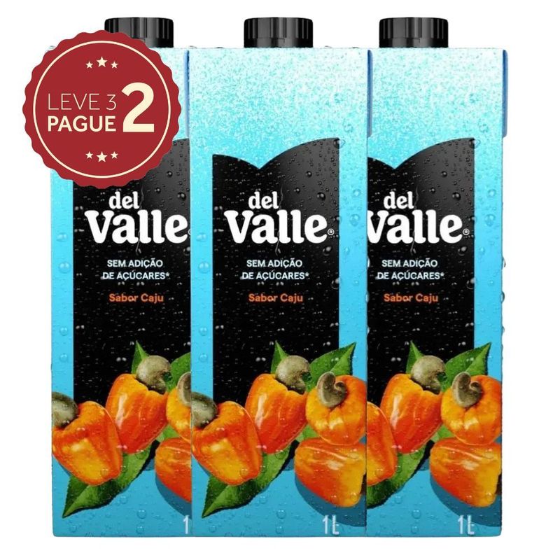 Nectar-Caju-Del-Valle-Caixa-1L-Leve-3-Pague-2-KIT-PRONTO