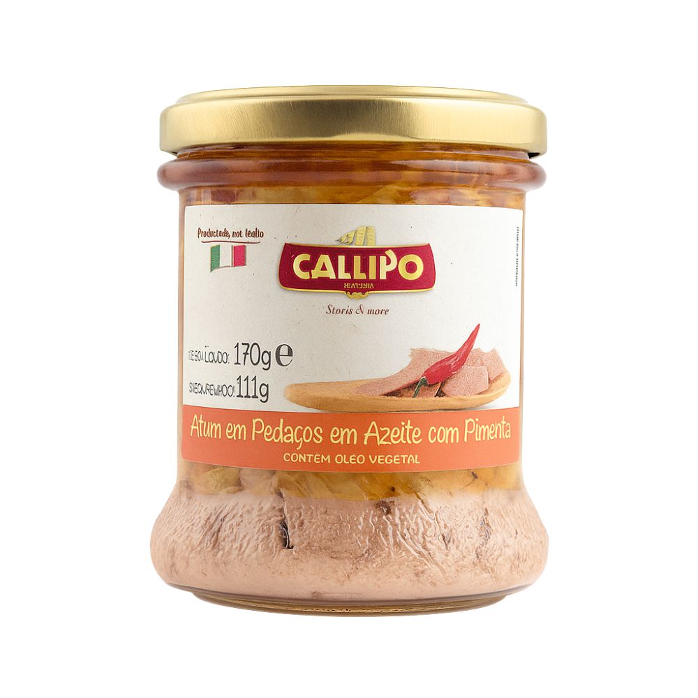 Atum Italiano em Pedaços em Azeite com Pimenta Callipo 170g