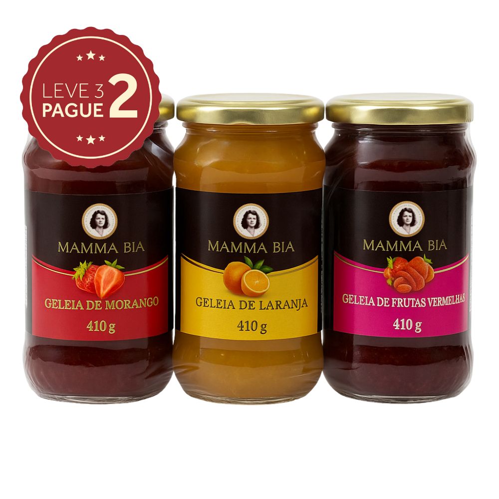 Geleia Polonesa Mamma Bia Sabores 410g Leve 3 Pague 2 KIT PRONTO