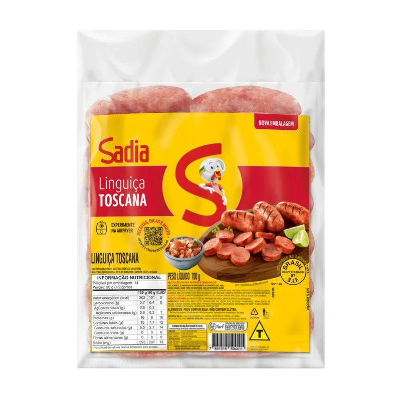 Linguica-Toscana-Sadia-700g
