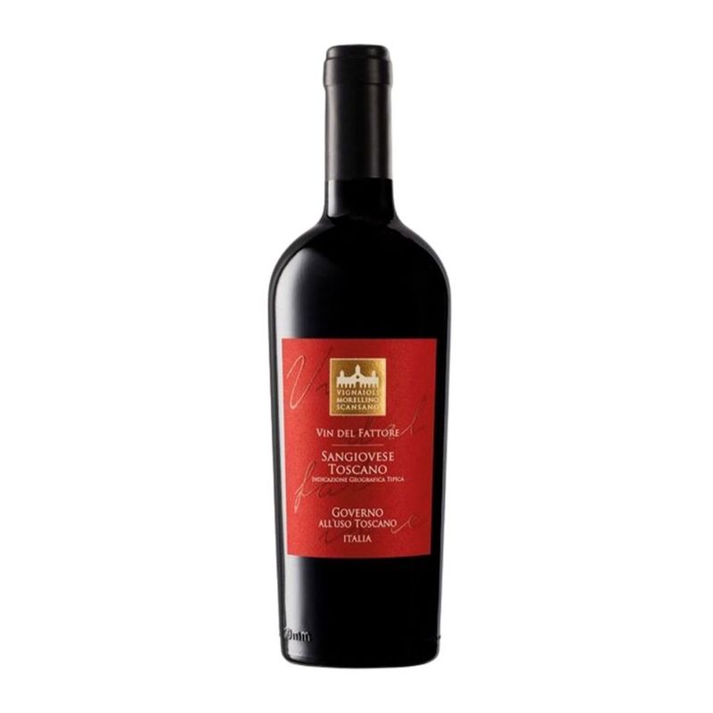 Vinho-Italiano-Del-Fattore-Sangiovese-Toscano-Governo-All-Uso-Tinto-750ml