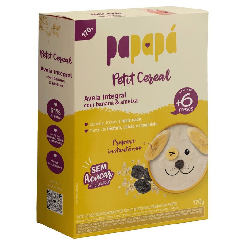 Cereal-Infantil-Integral-Aveia-com-Banana---Ameixa-Papapa-Petit-Caixa-170g