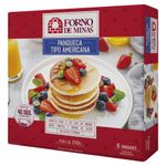 Panqueca Americana Forno de Minas Caixa 240g 6 Unidades