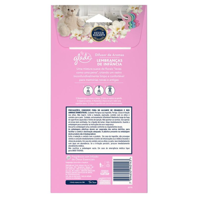Difusor de Aromas Lembranças de Infância Glade 100ml