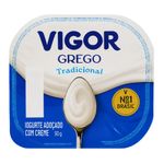 Iogurte Grego Tradicional Vigor Pote 90g