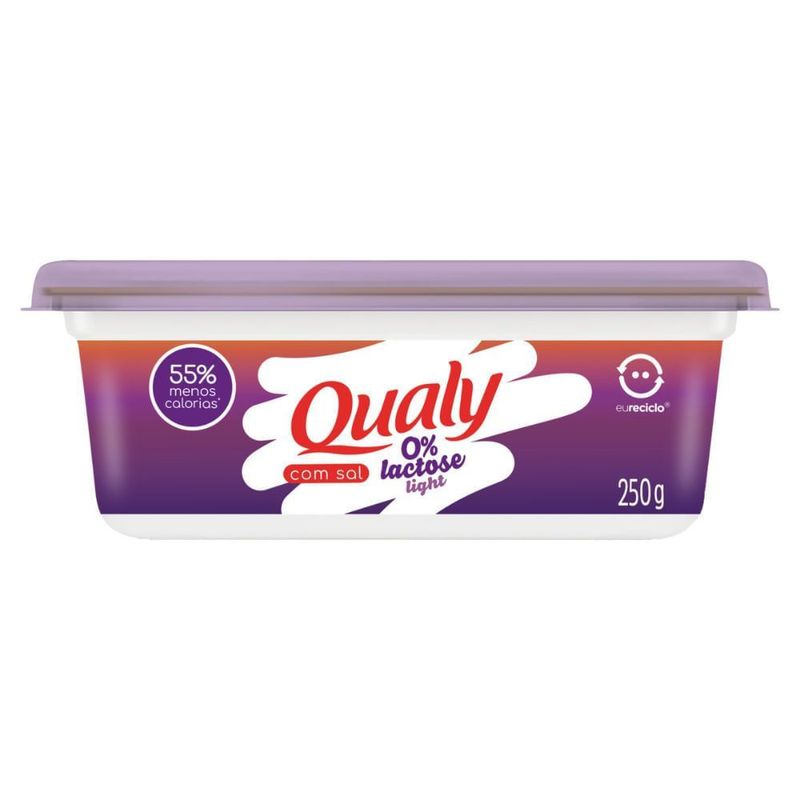 Margarina Light com Sal Zero Lactose Qualy 250g