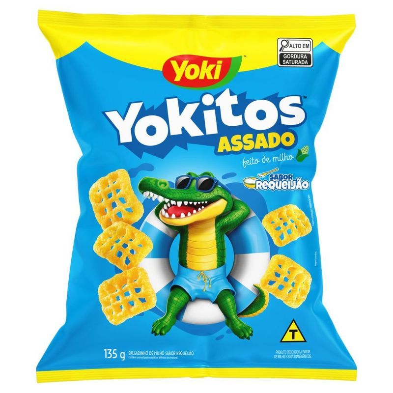 Salgadinho de Milho Redinha Requeijão Yoki Yokitos 135g