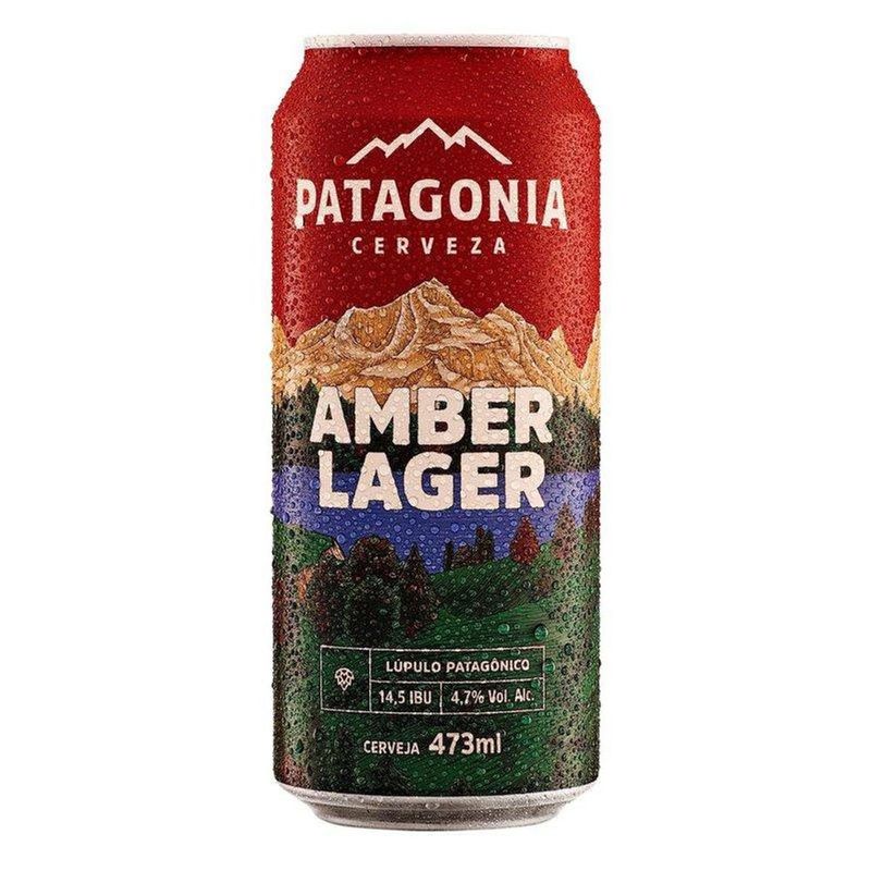 Cerveja Amber Lager Patagonia Lata 473ml