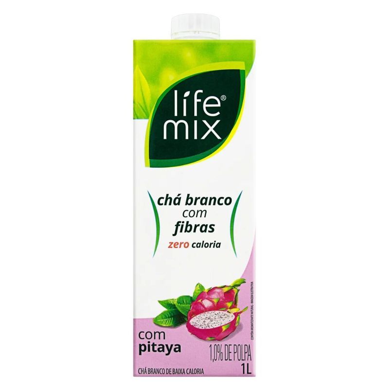 Chá Branco com Pitaya Zero Açúcar e Fibras Life Mix 1L