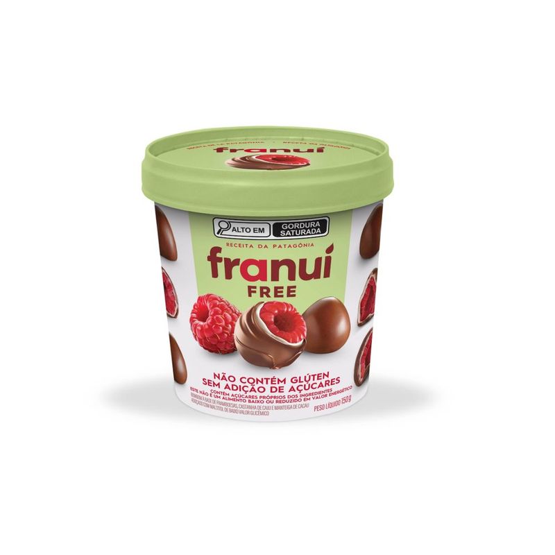 Framboesa com Chocolate Sem Adição de Açúcares Franui 150g