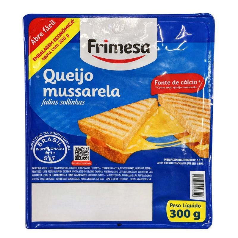 Queijo Mussarela Fatiado Frimesa 300g