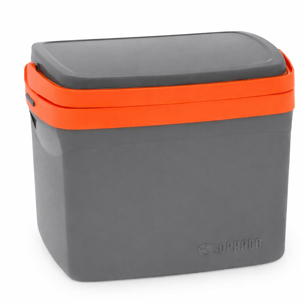 Caixa Térmica Soprano Cooler 32 Litros Cinza e Laranja Unidade