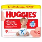 Fralda Huggies Máxima Proteção G 58 Unidades