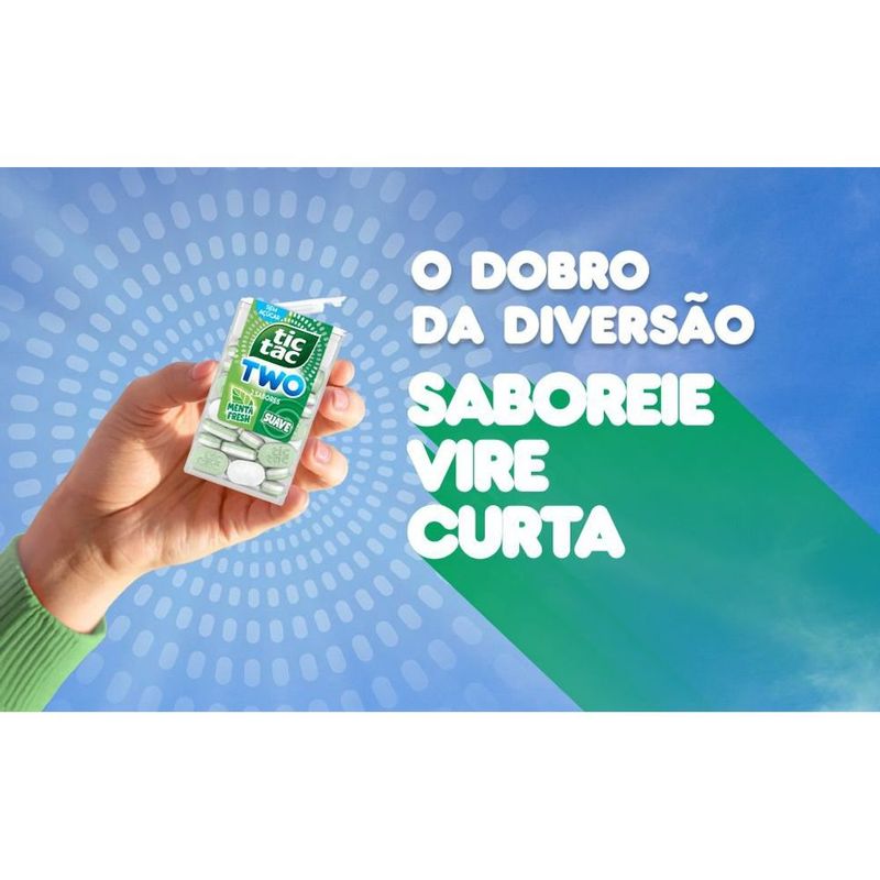 Tic Tac Pastilhas Sabor Menta Fresh e Suave Sem Açúcar 38,5g