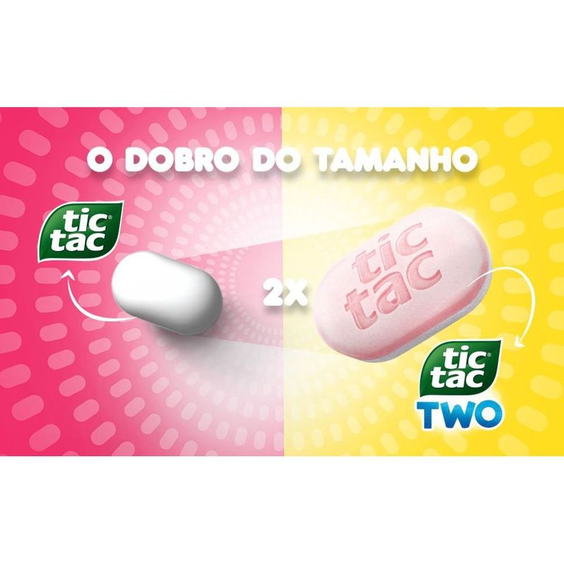 Tic Tac Pastilhas Sabor Framboesa e Limão Sem Açúcar 38,5g