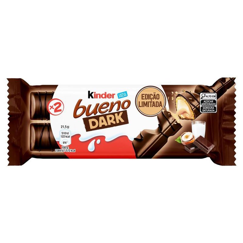 Kinder Bueno Chocolate Dark 2 unidades 43g