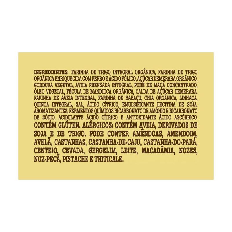 Biscoito Maisena com Mix de Grãos Vegano Integral Orgânico Mãe Terra Zooreta Pacote 80g