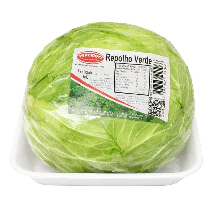 Repolho Verde Percicoti 600g