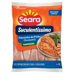 Filezinho de Peito de Frango Congelado Temperado sem Osso Seara Suculentíssimo 1kg