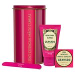 Kit Creme para Mãos 60g + Cera Nutritiva Unhas e Cutículas 7g + Lixa para Unhas Granado Trio Essencial para Mãos e Unhas Pink