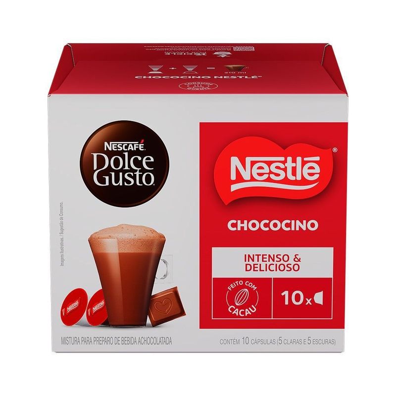 Achocolatado em Cápsula Nescafé Dolce Gusto Chococino Classic com 10 cápsulas