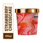 Sorvete Strawberry Cheesecake Bacio di Latte Casa Pote 490ml