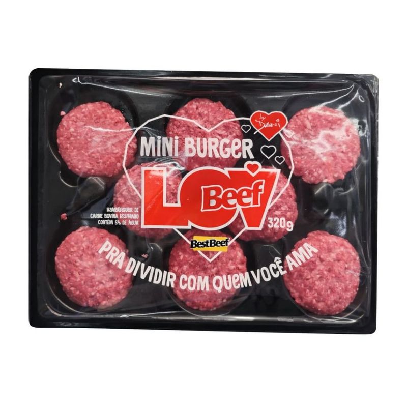 Mini Hambúrguer Lov Beef 320g